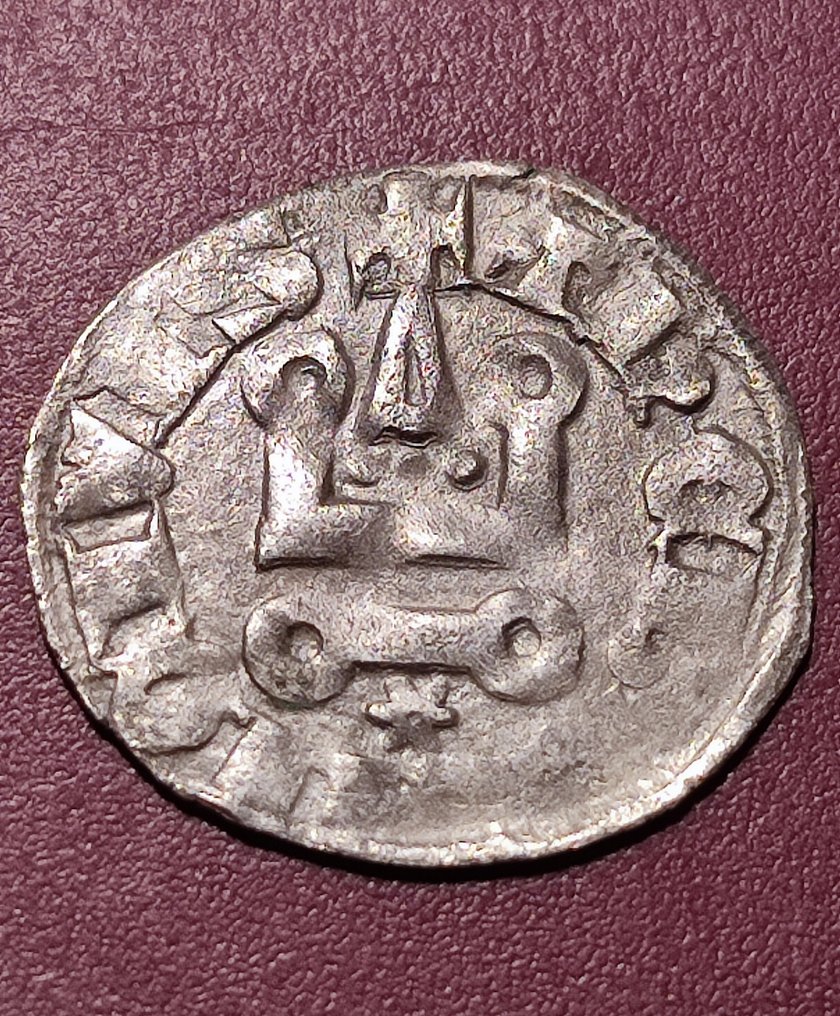 Crusader states, Duchy of Athens. Guy de La Roche (1294-1308). Denier Tournois Crusaders Scarce Variety  (No Reserve Price) #1.0