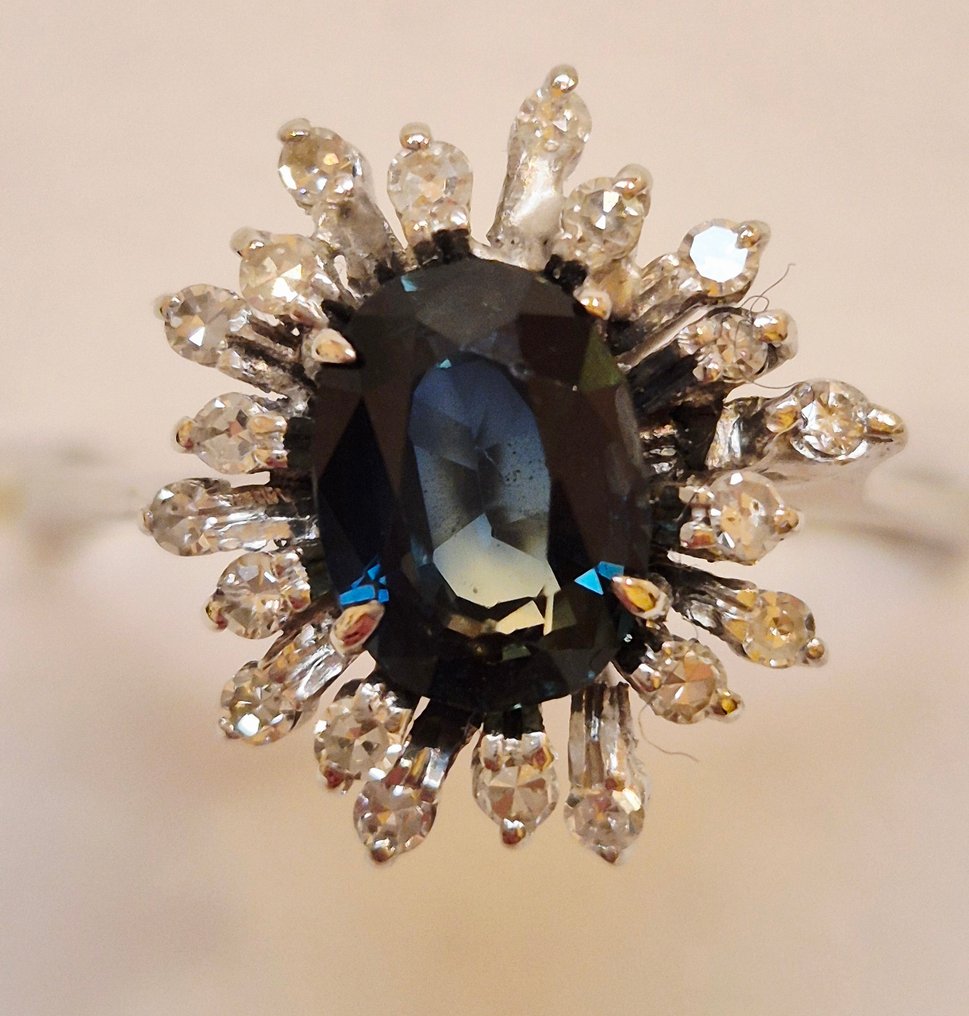 Δαχτυλίδι - 18 καράτια Λευκός χρυσός - Perfect 60s #1.0