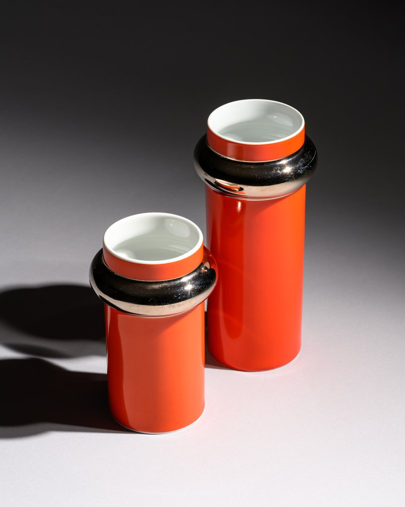 Thomas - West German Pottery - Vase (2) - TV TOWER 726 - Porcelain - Space-Age Bold Design #3.2