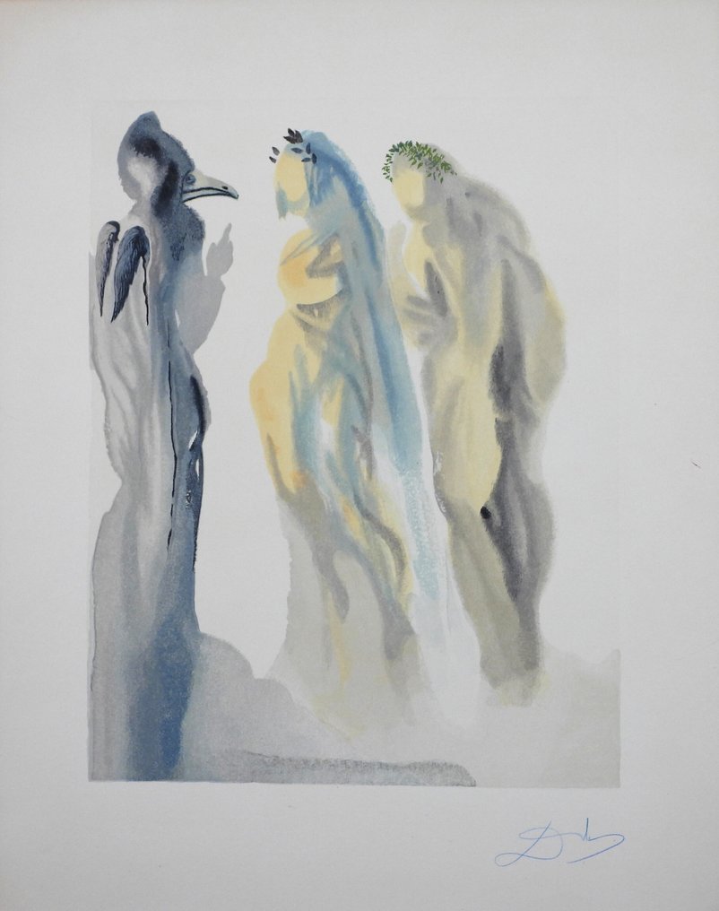 Salvador Dali (1904-1989) - Divine Comedie Signée - Paradis Chant 9 #1.0