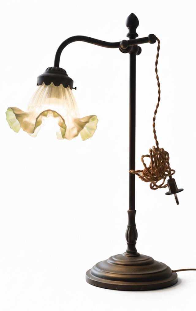 Επιτραπέζιο φωτιστικό - Γυαλί, Χαλκός #1.0