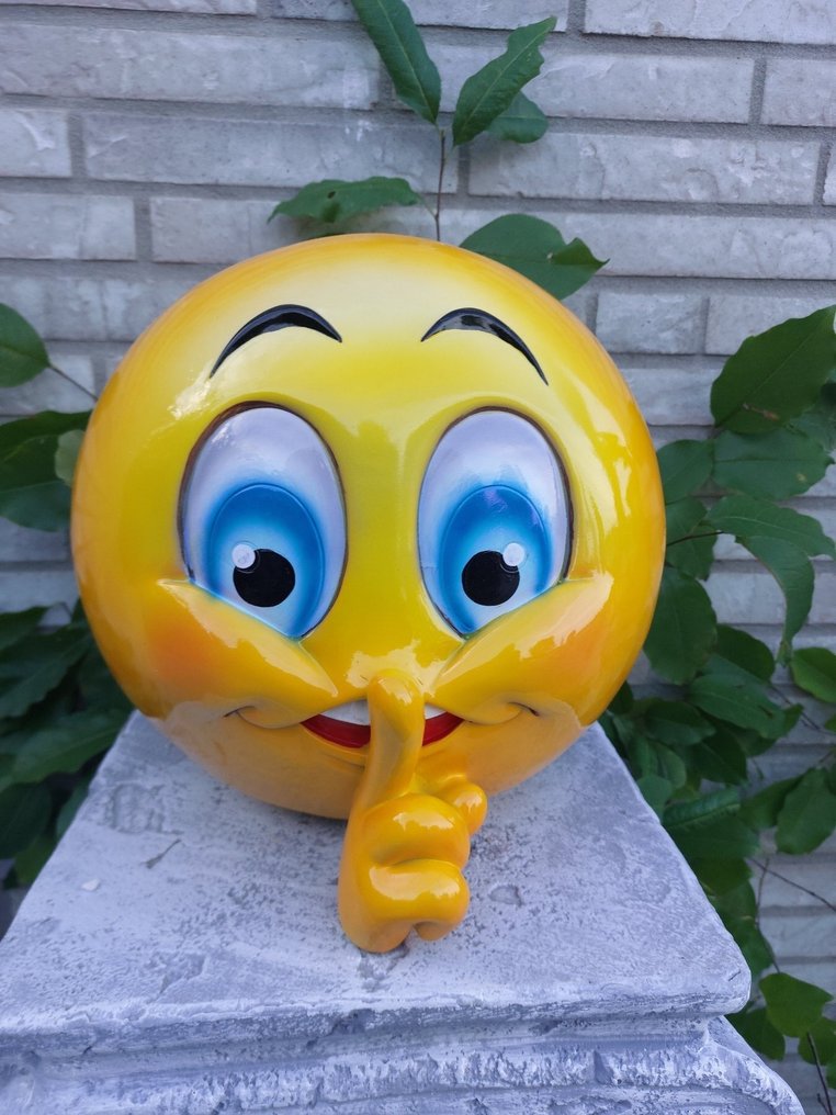 Statue, DESIGNBEELD : EMOJI : POPART : XL BEELD - 27 cm - Polyresin #1.0