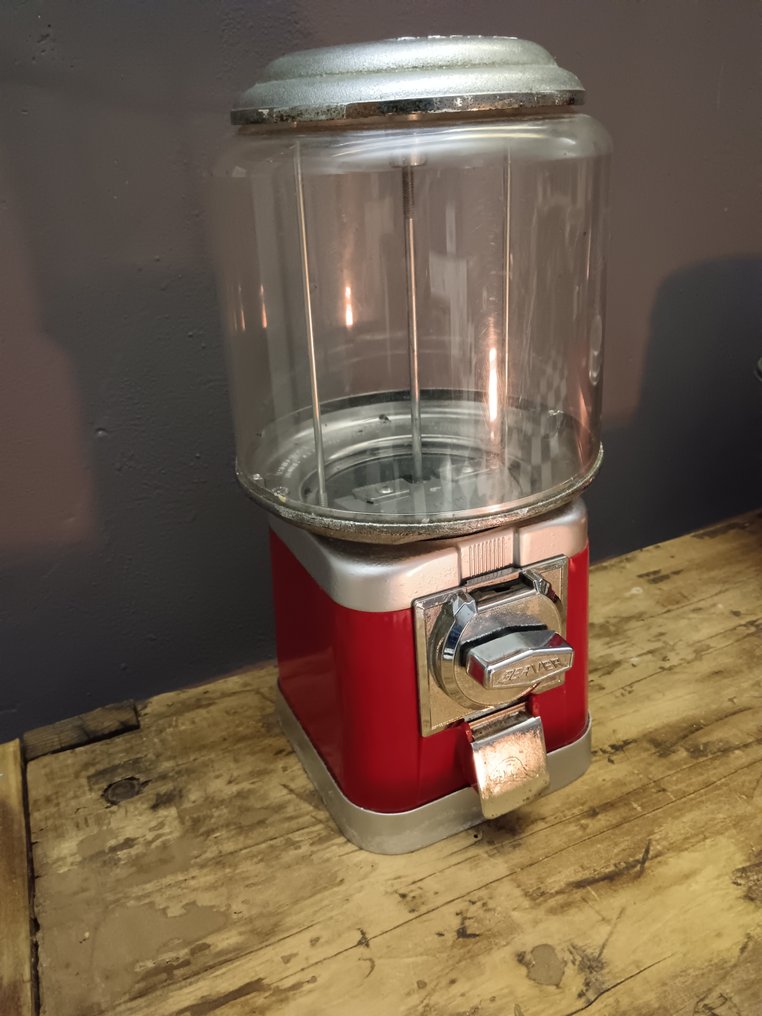 Beaver - Tuggummimaskin - Distributore Beaver Rosso  #1.0