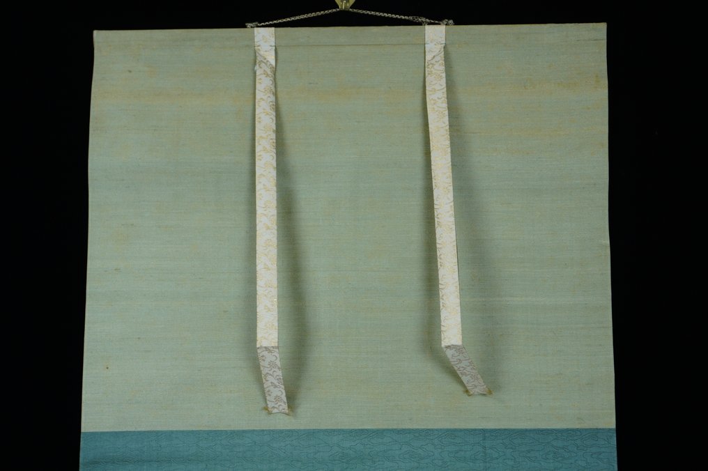 Absolute Auction Moonlit Rural Cottage with Farmer – Hanging Scroll - 前川文嶺 Maekawa Bunrei(1837-1917) - Japão (Sem preço de reserva) #3.2