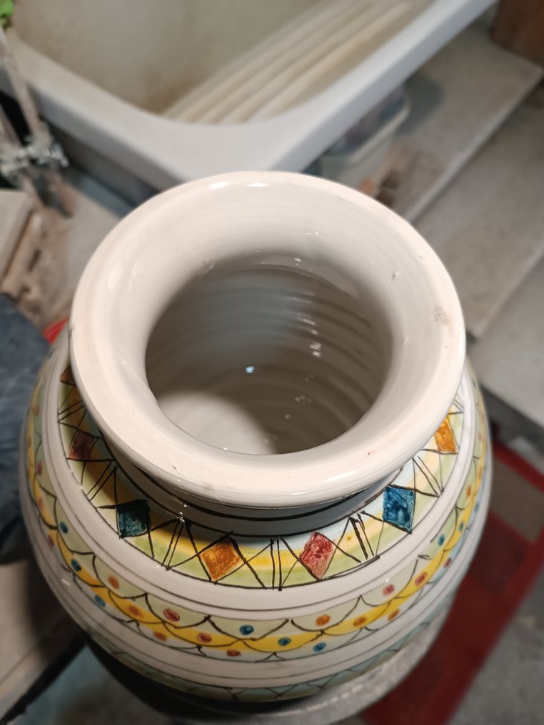 Vaso Palla Caltagirone - Kerámia - Olaszország - kézművesség #1.0