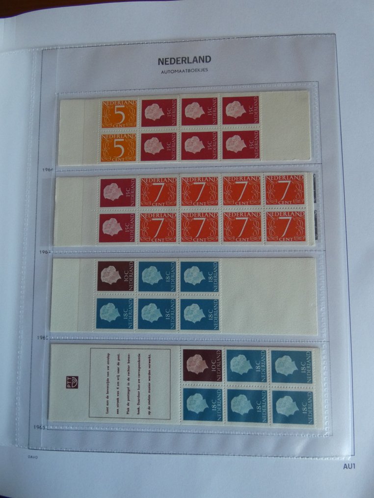 Netherlands 1964/2002 - Davo Automatic Booklets Luxury Album - tussen NVPH Pb1-Pb79 #2.1