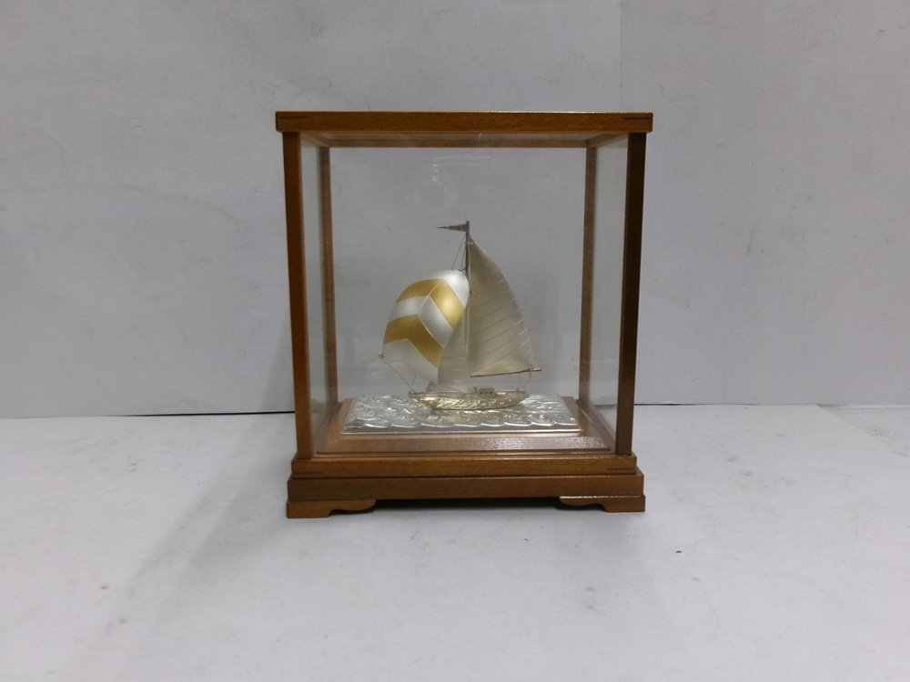 銀 - 昭和时期。日本985纯银帆船,重26克/0.92盎司。TAKEHIKO的作品。 (沒有保留價) #1.0