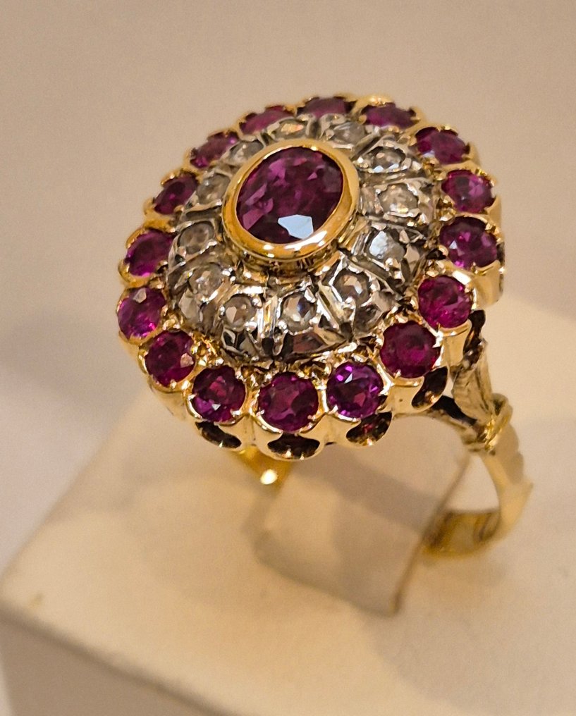 Senza Prezzo di Riserva - Anello - 18 carati Oro giallo, Argento #1.0