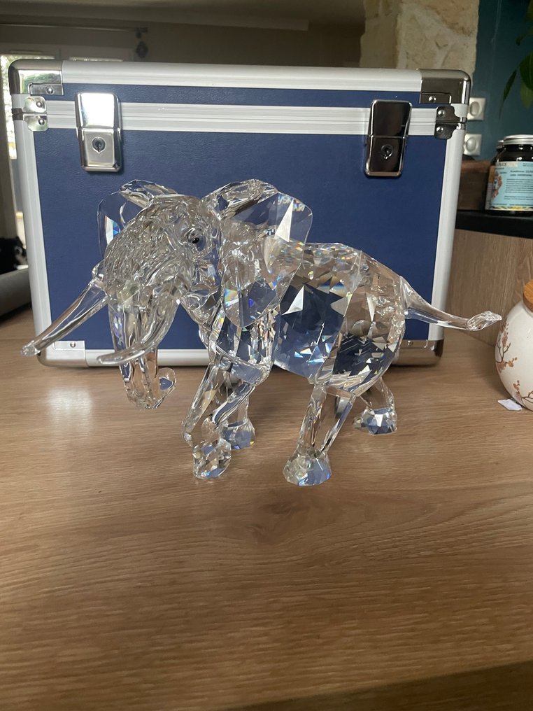 Swarovski - Figurine - 2006 - Limited Edition - Elephant - 854407 - Box + Certificate - Crystal #1.0