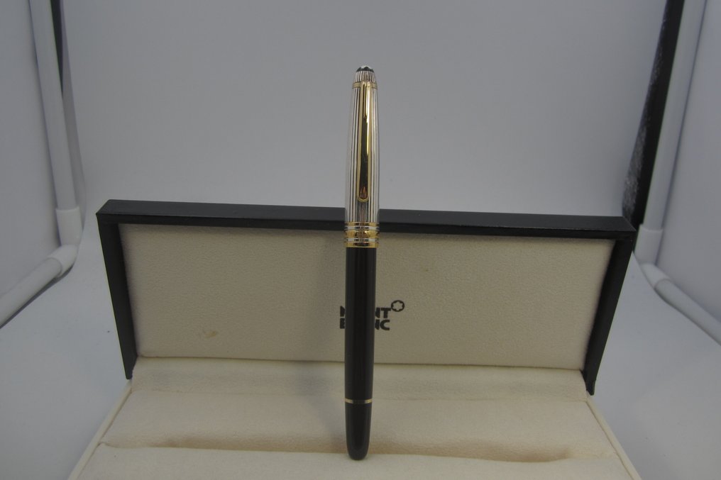 Pregiata Montblanc Meisterstuck Solitaire 163 - Argento 925 - Germania anni 90 - Στυλό διαρκείας #3.2