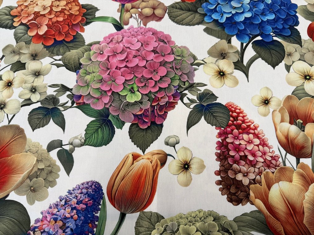 Explozie Botanică – Triumf de Flori pe Bumbac de Decor - Țesătură tapițerie - 2.5 m - 2.8 m #3.2