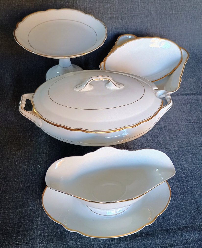 KPM - 整套餐具 (23) - Bordo Oro - 24K金 #4.3