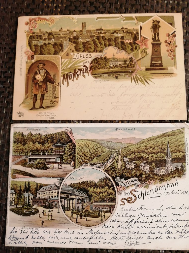 Németország - 110 postai képeslap 1898-tól 1940-ig - Képeslap (110) - 1898-1940 #1.0