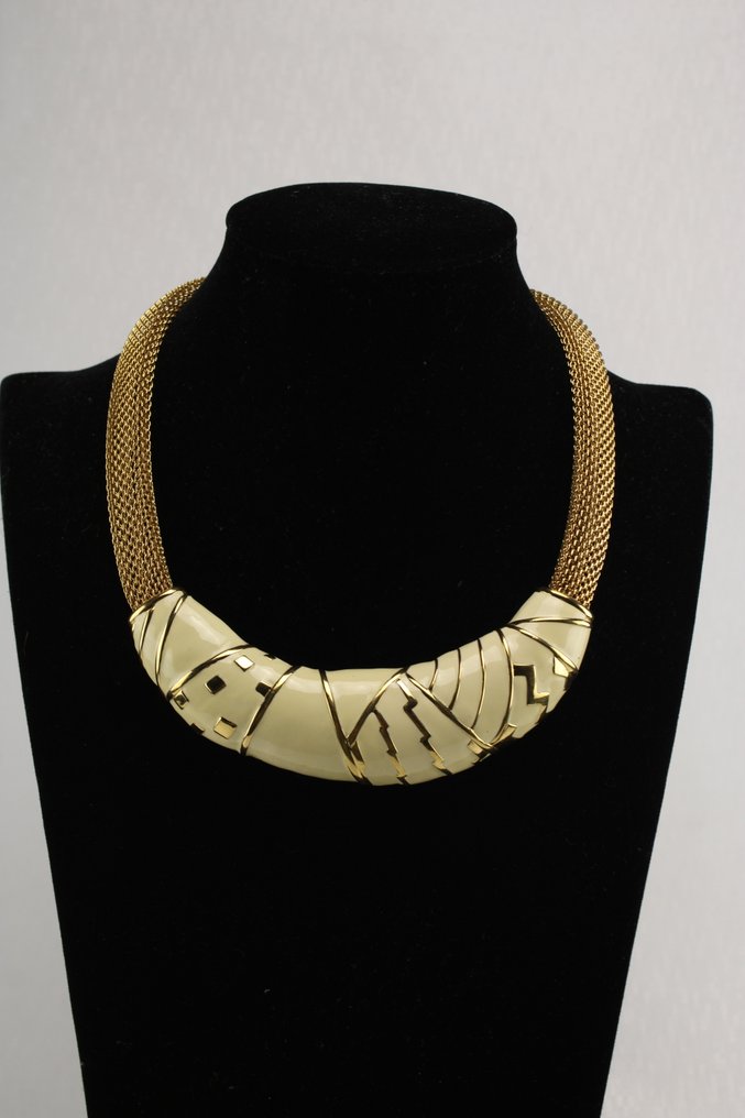 Monet - Placcato oro - Collana - smaltato #1.0