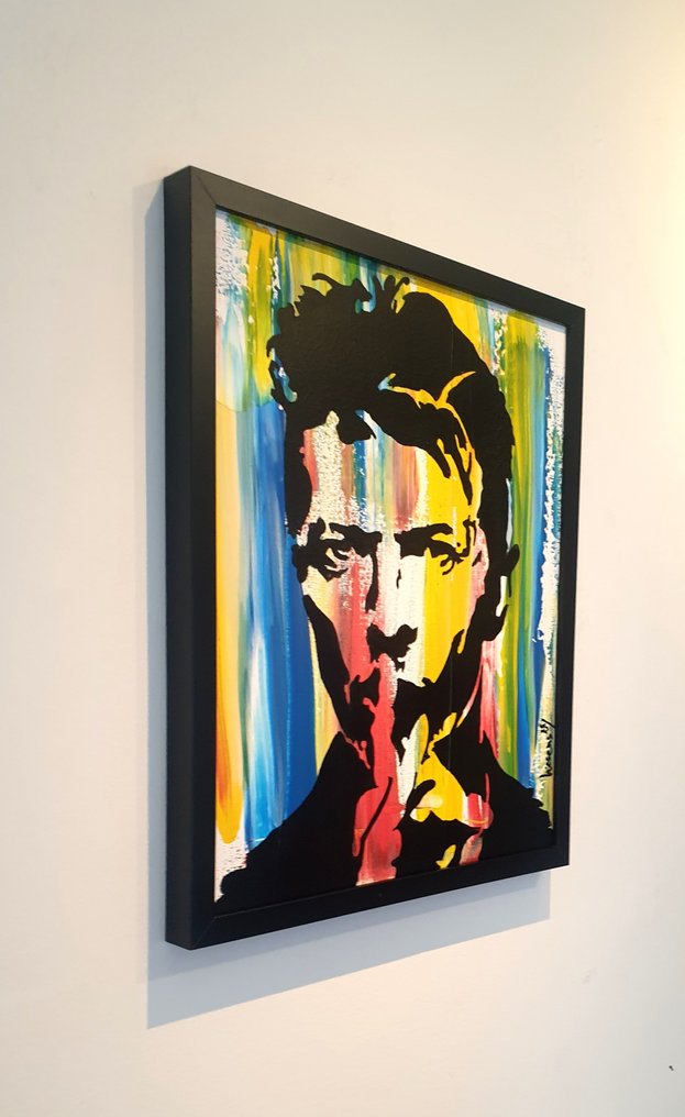 Liesens - David Bowie (On Canvas handpainted) met lijst #2.1