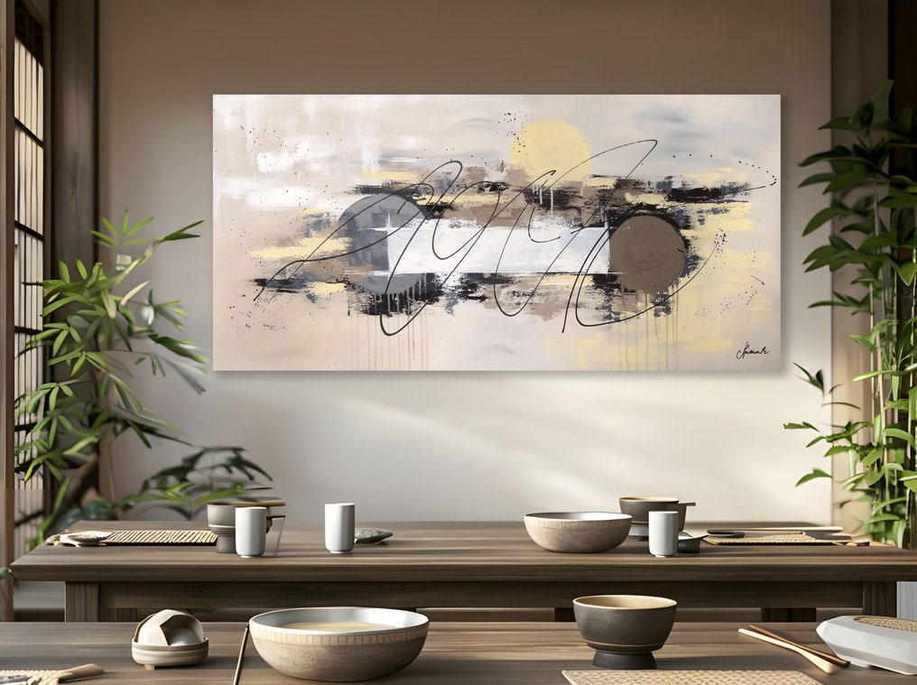 Monika Spiewak - Abstract - XXL - Oil Painting Stretched On The Frame - Ready To Hang - 1/1 Unique Piece #1.0