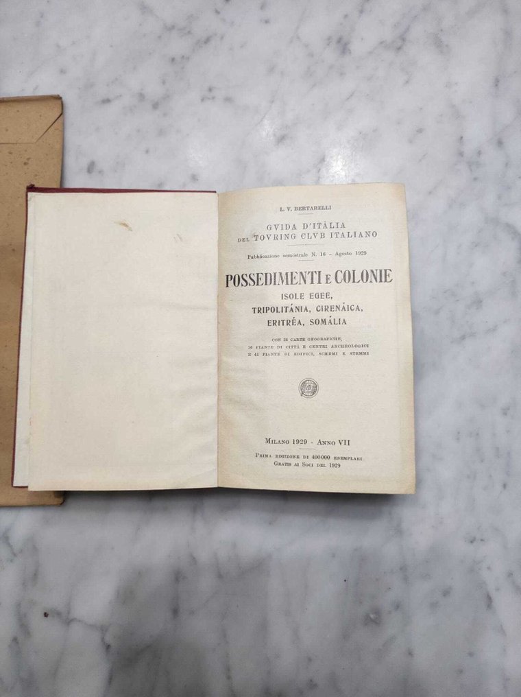 L.V. Bertarelli - Guida del TCI - Possedimenti e Colonie. Isole Egee, Tripolitania, Cirenaica, Eritrea, Somalia - 1929 #3.2