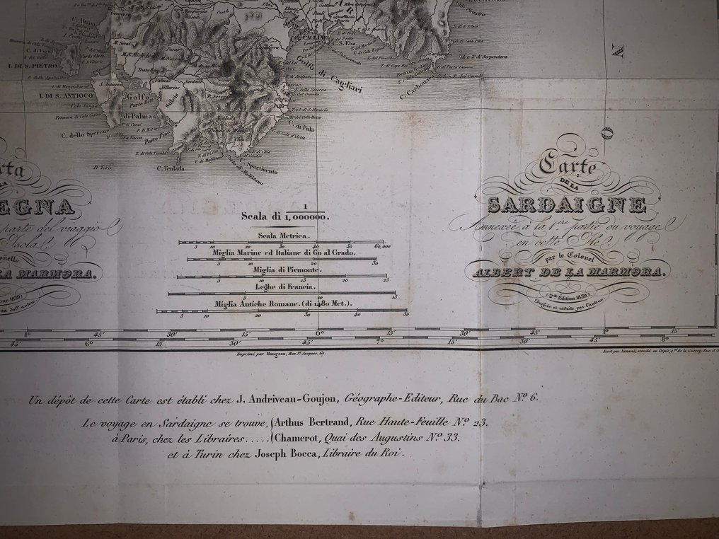 Italia - Sardegna; Alberto della Marmora - Carta della Sardegna (…) - 1821-1850 #4.3