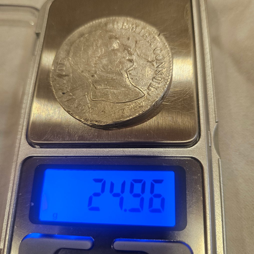 Frankrike. Consulat (1799-1804). 5 Francs An 12-A, Paris (Ingen reservasjonspris) #2.1