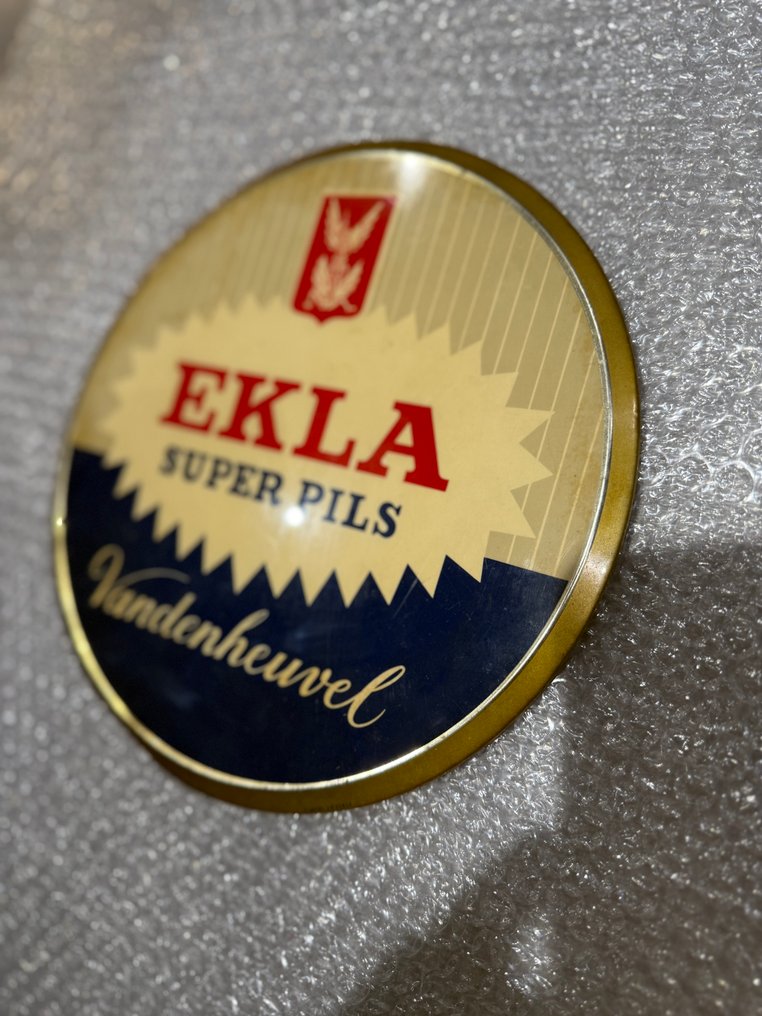 Rob Otten - Πλάκα γαλοειδή EKLA Super Pils – Vandenheuvel – Διαφήμιση μπύρας Βελγικής - rob otten - Εμαγιέ εικόνα - Πλαστικό #2.1