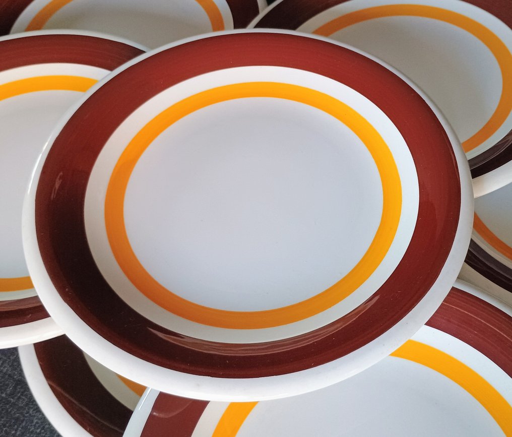 Ceramica Primula Italy - Σερβίτσιο επιδορπίου (8) - Decorato a mano - Κεραμικό - Χειροποίητο ζωγραφισμένο #1.0