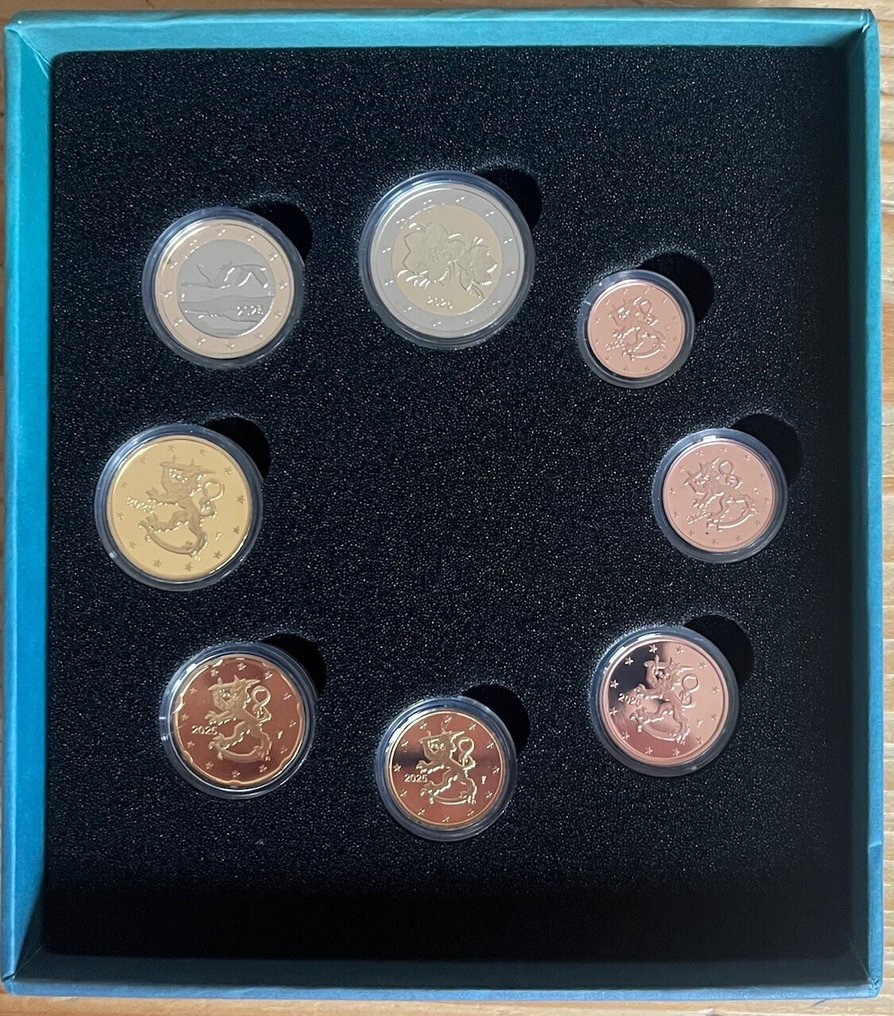 Finlandia. Jaarset 2025 Proof in cassette ( oplage slechts 500 stuks ) (Bez ceny minimalnej
) #1.0