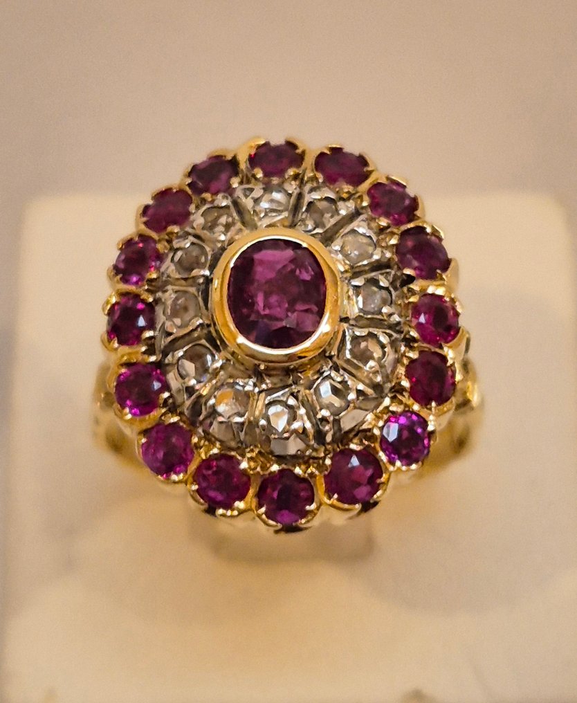 Senza Prezzo di Riserva - Anello - 18 carati Oro giallo, Argento #1.0