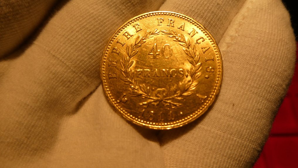 法國. 拿破崙一世 (1804-1814). 40 Francs 1811-A, Paris #4.3