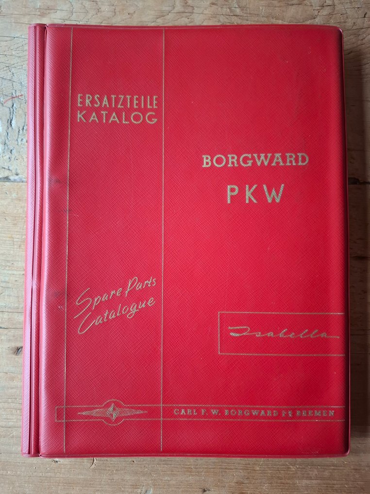 Manual - Borgward - Isabella - Spare Parts Catalogue Part I & II - 1958 #1.0