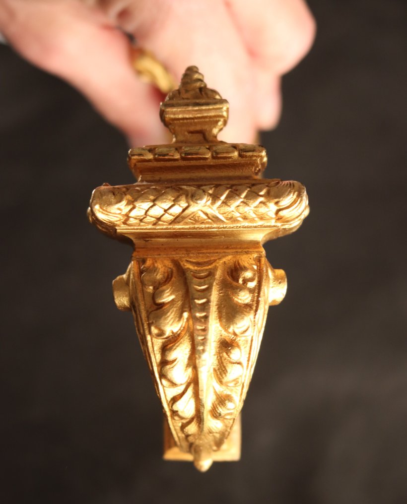 Dekorativt ornament (2) - Paar vergulde antieke embrasses - Frankrike #4.3