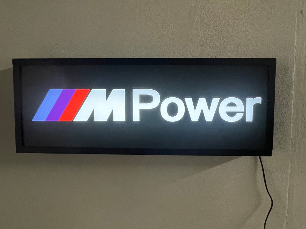 BMW - M-Power - Lysskilt - PVC LED Lamellare Faesite #1.0