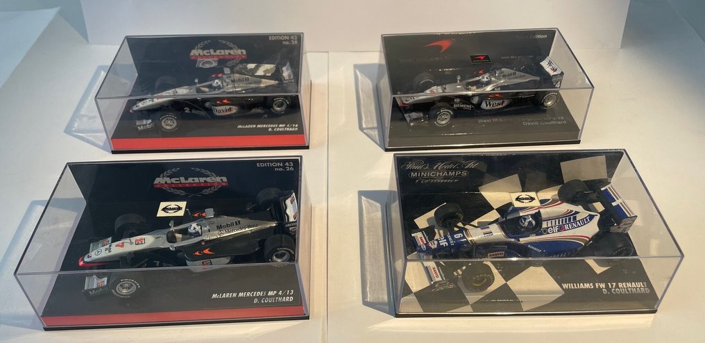 Minichamps 1:43 - Modellino di auto (4) - Minichamps David Coulthard F1 Williams - McLaren #1.0