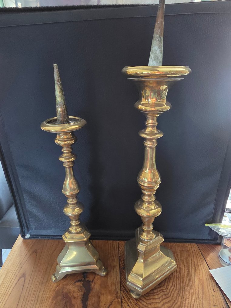 燭台 (2) - 青銅色 - 一套两支教堂蜡烛夹 #1.0