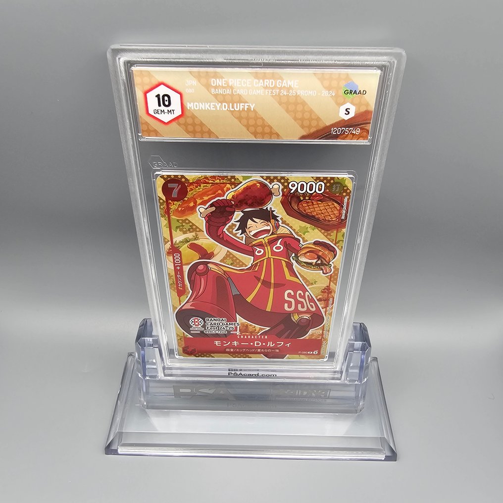 One Piece Graded card - Monkey.D.Luffy (Promo) Game Fest P-080 - Graad 10 #3.2