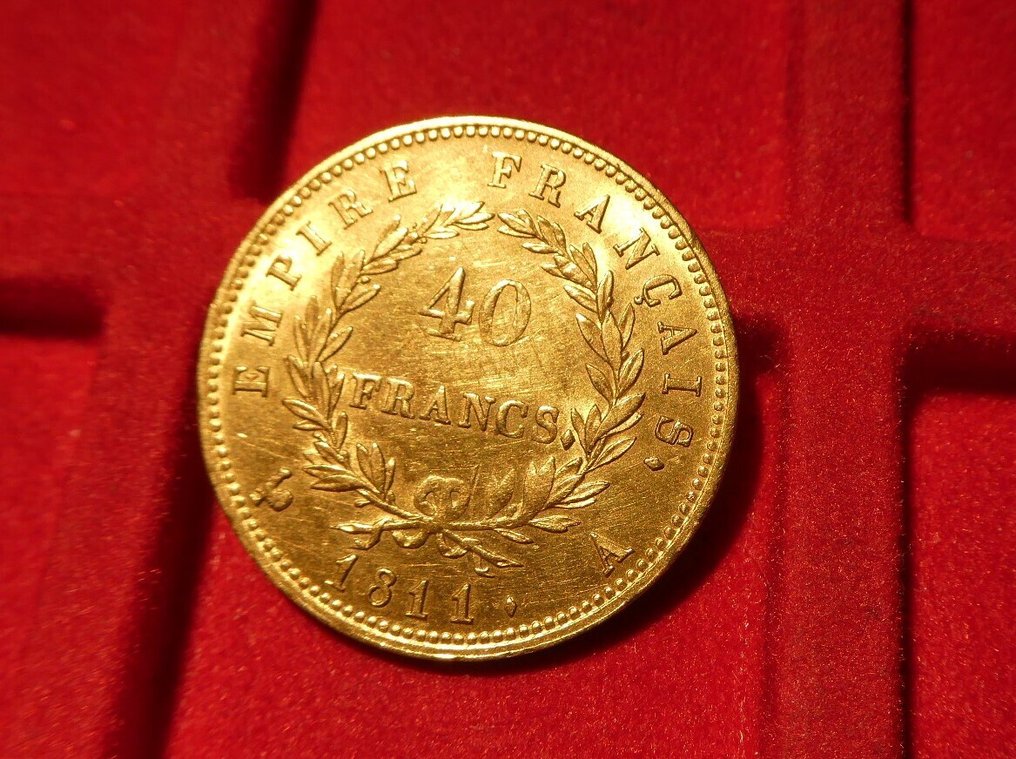 法國. 拿破崙一世 (1804-1814). 40 Francs 1811-A, Paris #1.0
