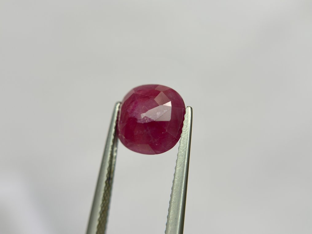 No Reserve Price - 1 pcs Red Ruby - 4.87 ct - Bellerophon Gemlab - RARE BURMA NO HEAT RUBY #4.3