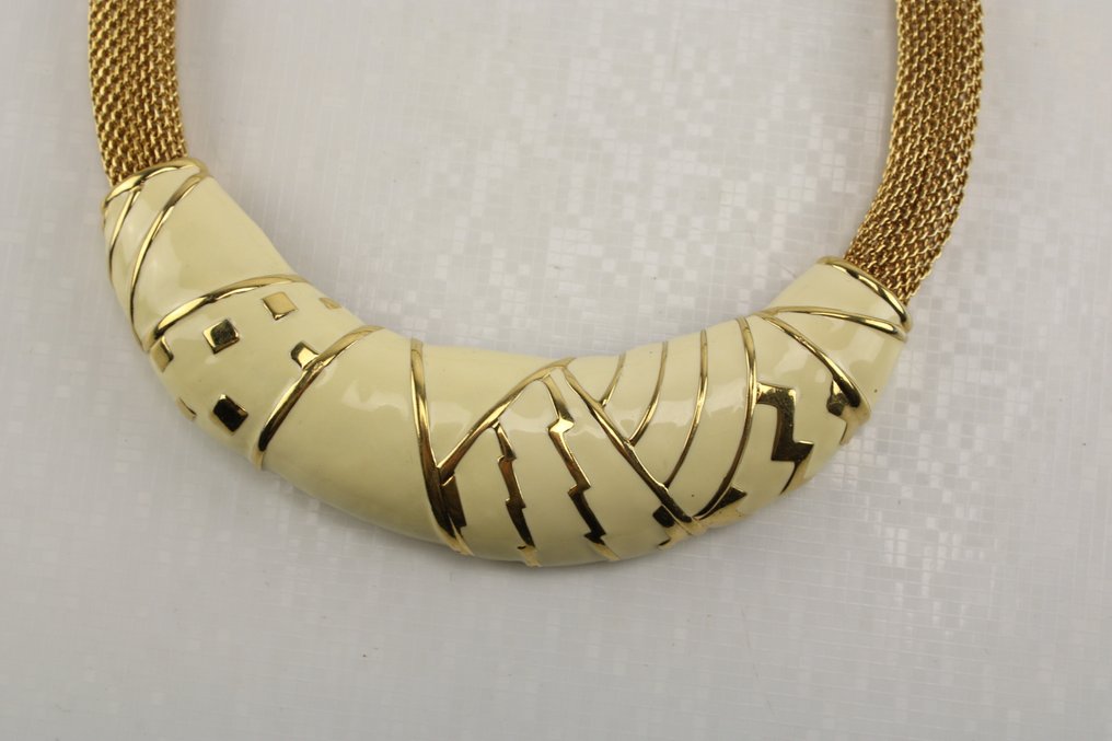 Monet - Placcato oro - Collana - smaltato #2.1