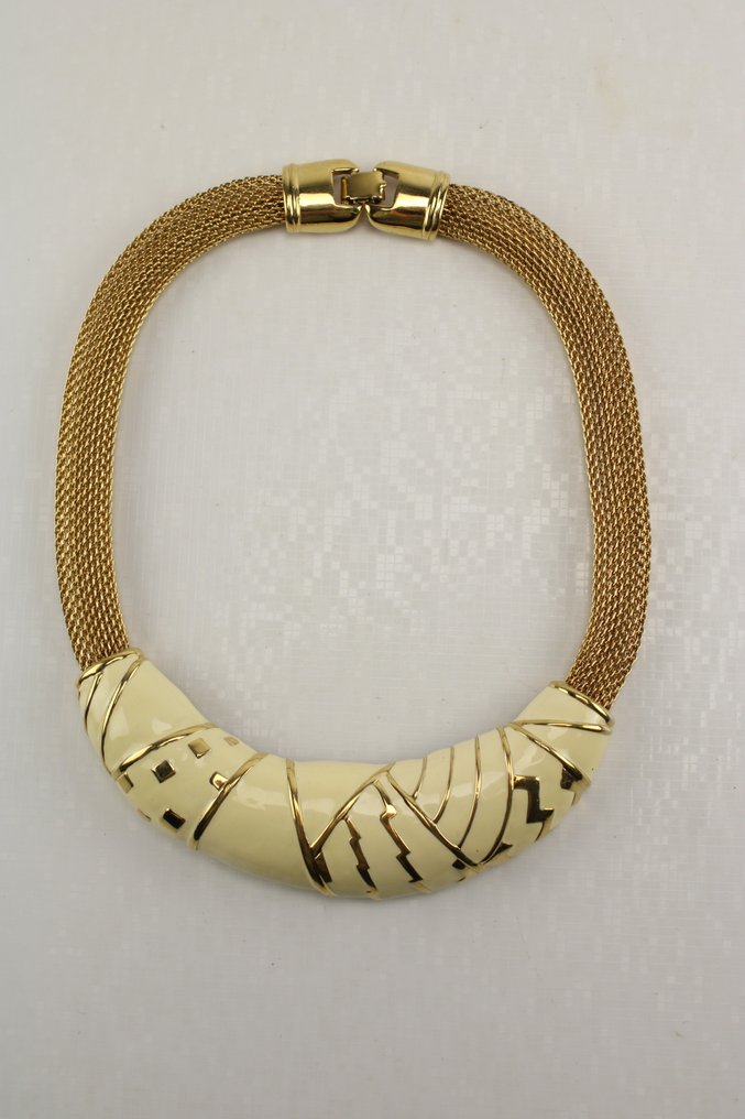 Monet - Placcato oro - Collana - smaltato #1.0