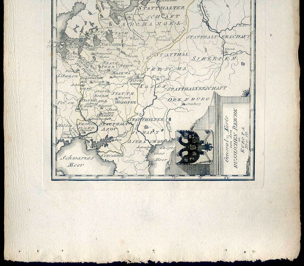 奧地利 - 俄罗斯; Reilly, Franz J. J. von [1766-1820] - General - Karte von dem Russischen Reiche in Europa Nro. 60. - 1781-1800 #3.2