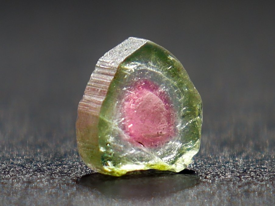 Museum Watermelon Tourmaline • EXCEPTIONAL AAA Grade • 1.40 ct • Set 5 of 5 - Height: 8 mm- 0.28 g - (1) #1.0