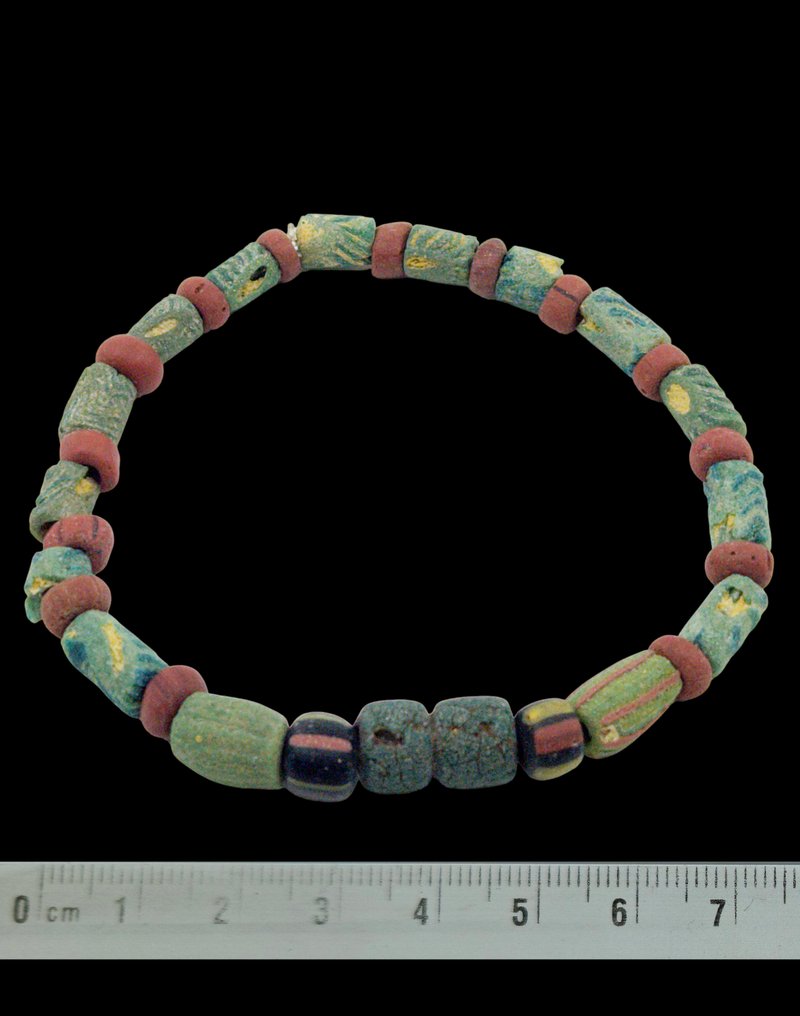 珠子項鏈 - 古董印太珠子，来自印度尼西亚的“Mutisalah”珠子（直径7.5厘米，重10克） - 亞洲 #1.0