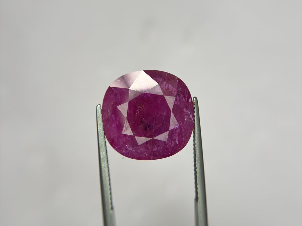 No Reserve Price - 1 pcs  Red, Pink Ruby  - 20.36 ct - Lotus Gemology - NO HEAT INTENSE RICH RED #1.0