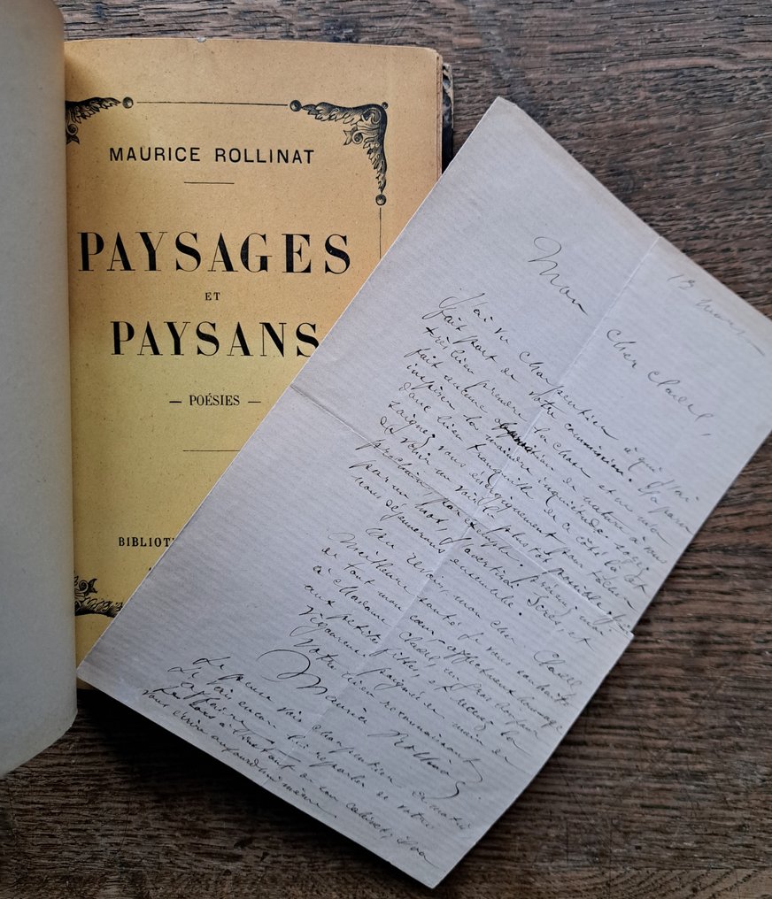 Maurice Rollinat - Paysages et Paysans [avec lettre autographe signée de Maurice Rollinat à Léon Cladel] - 1899-1899 #2.1