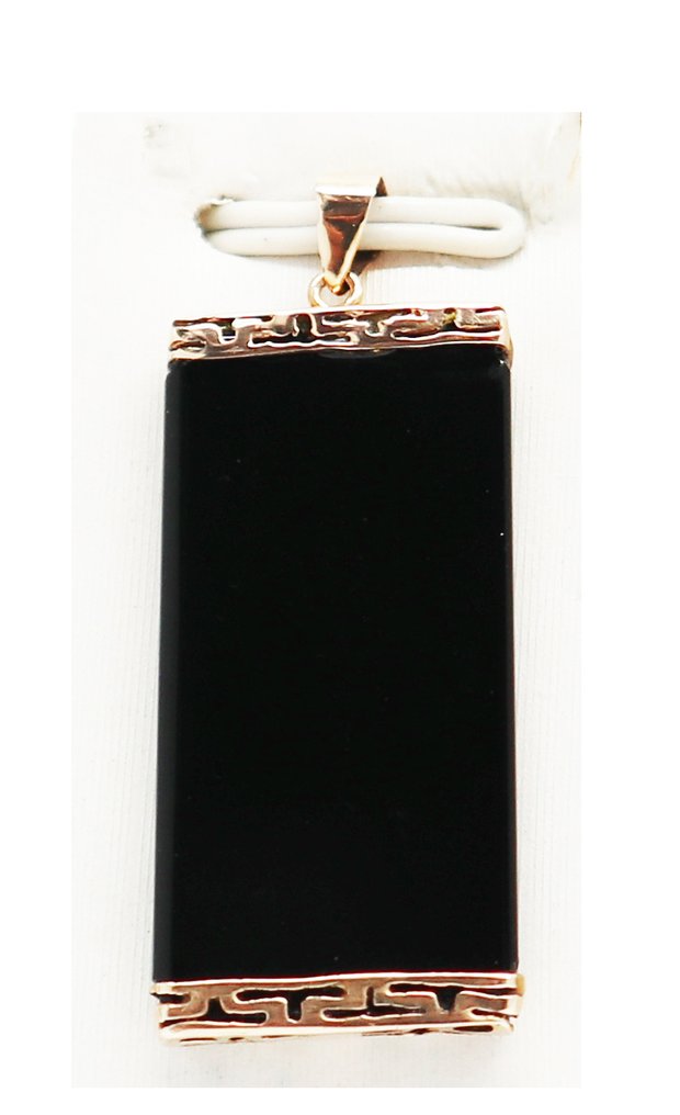 Sans Prix de Réserve - Pendentif - 14 carats Or jaune Onyx #1.0