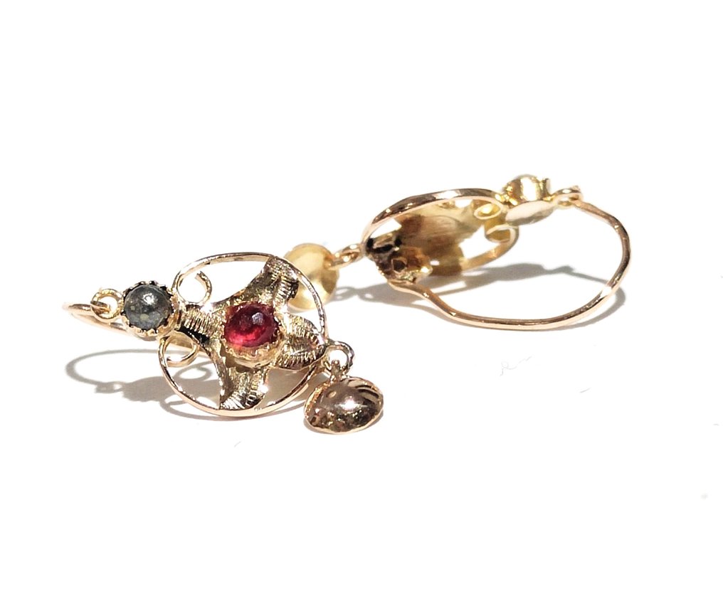 χωρίς τιμή ασφαλείας - Σκουλαρίκια - 18 καράτια Κίτρινο χρυσό #4.3