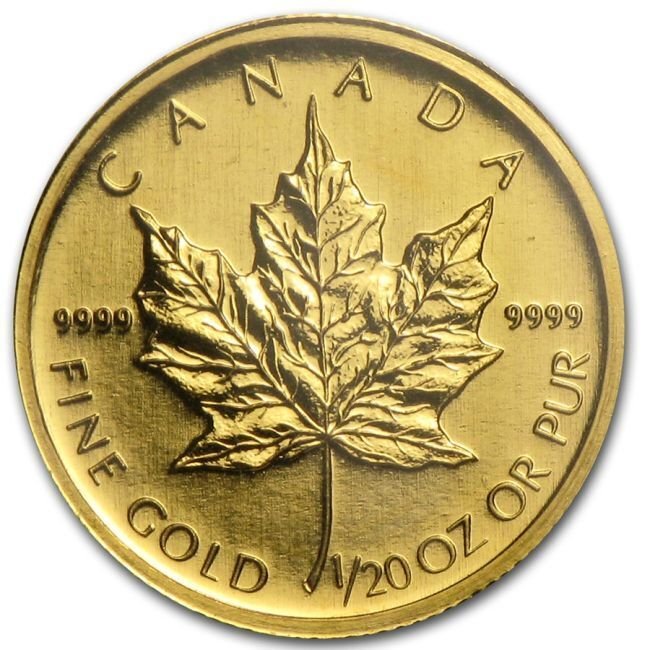 Canada. 2009 1/20 oz $1 CAD Canadian Gold Maple Leaf Coin #1.0