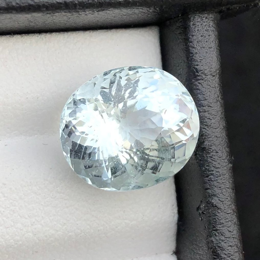 没有保留价 - 1 pcs  蓝色 海蓝宝石  - 7.81 ct - 国际宝石研究院（IGI） #1.0