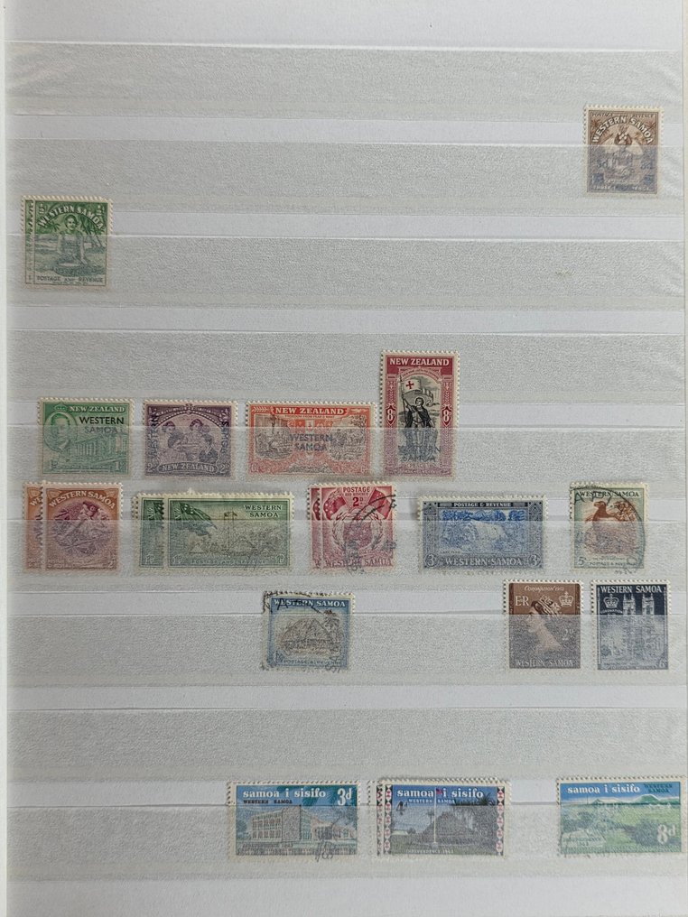 英联邦 1855/1990 - 在5个库存簿中的批次，包括富士、萨摩亚、新西兰和加拿大。 #3.2