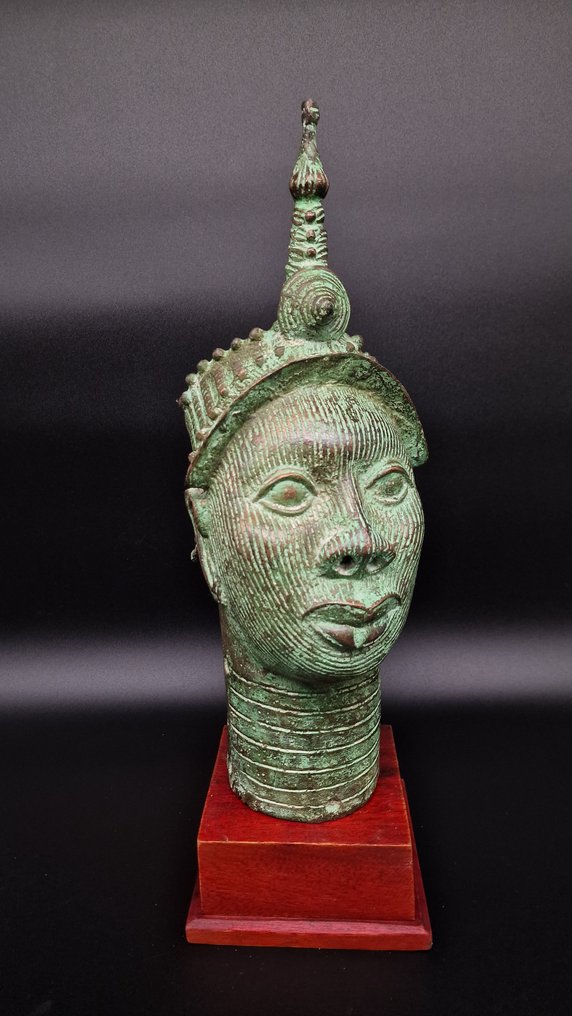壮观的铜制OBA头 - 高度 47 厘米 - beni-edo - 尼日利亚  (没有保留价) #2.1