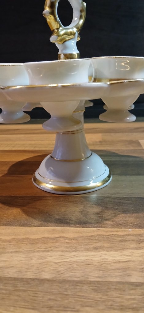 Stand (7) - Porcelain - Paris Porcelain egg cup set on a serving stand #4.3